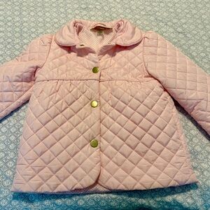 The Beaufort Bonnet Company Light Pink Quilted Puffer Jacket